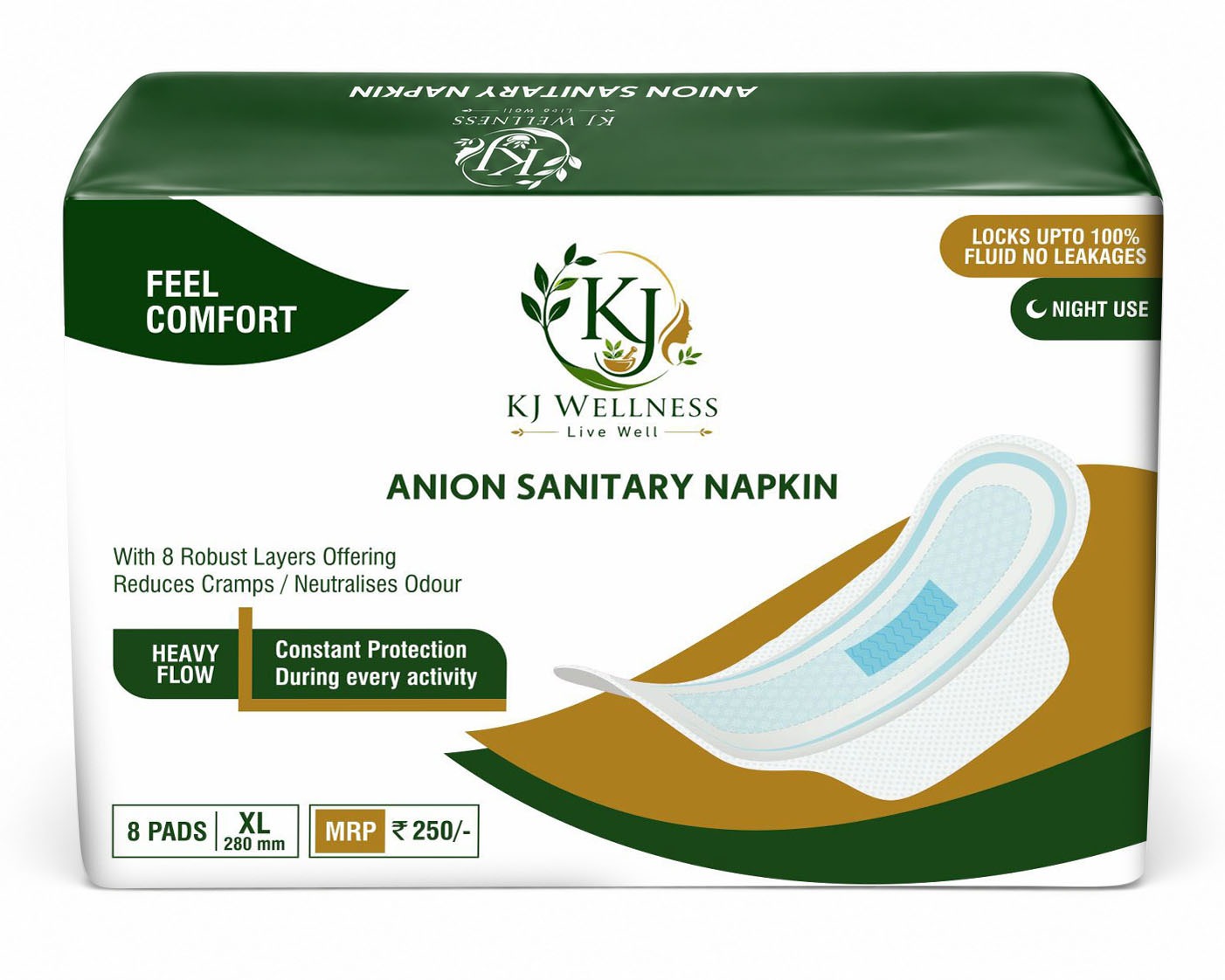 KJ Wellness Anion Sanitary Napkin